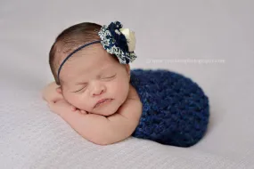 Midnight Blue Newborn Baby Cocoon