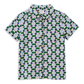 MILKY POOLSIDE SS COTTON SHIRT