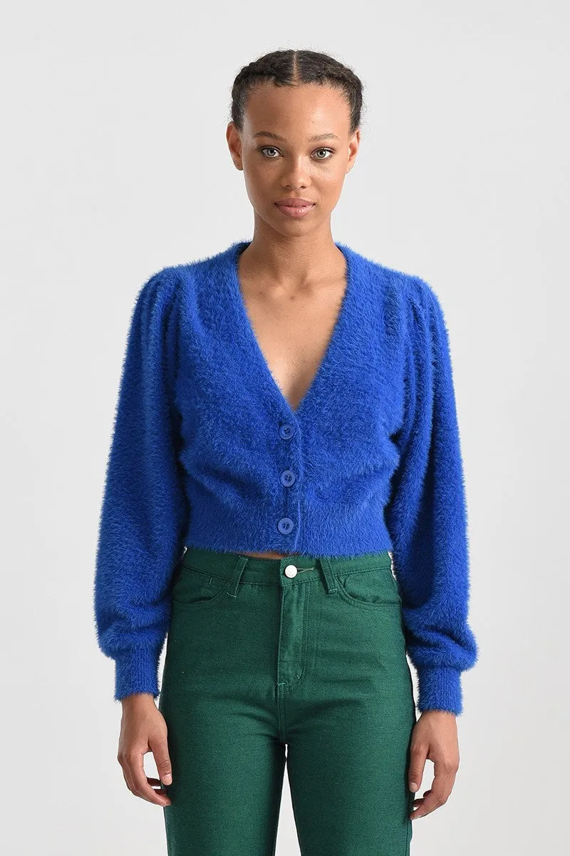 Molly Bracken V-Neck Crop Cardigan