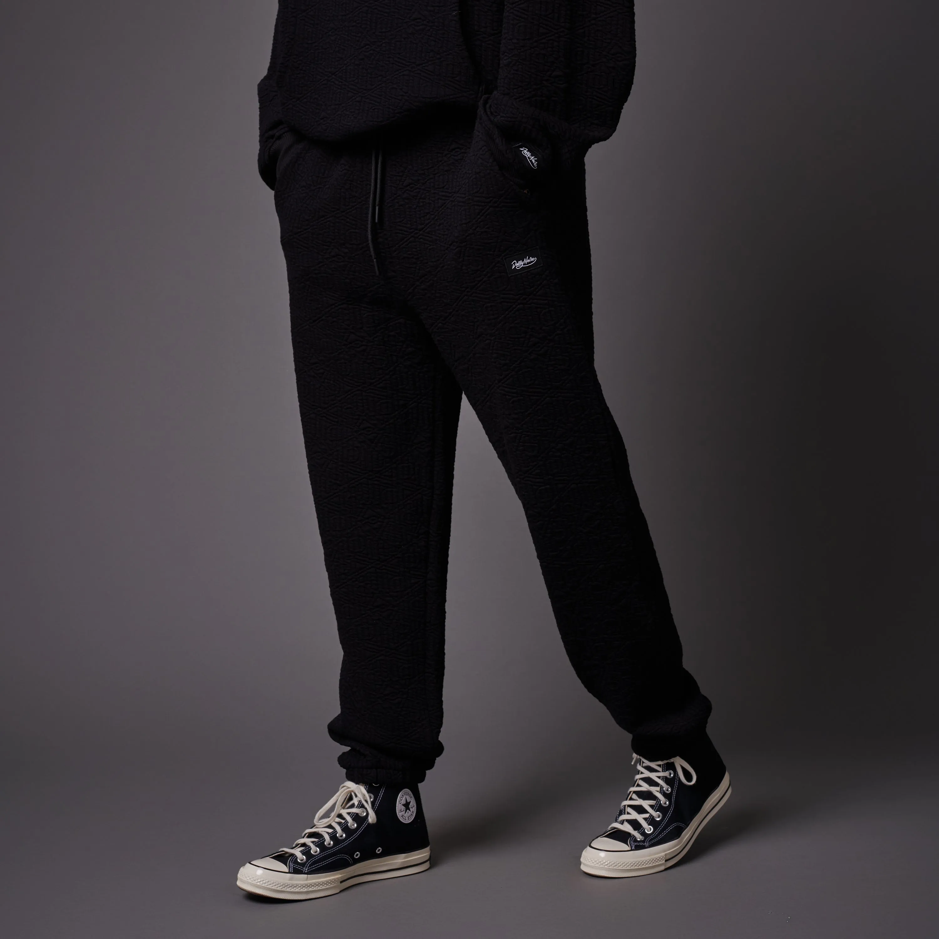 Monogram Interlock Sweatpants Black