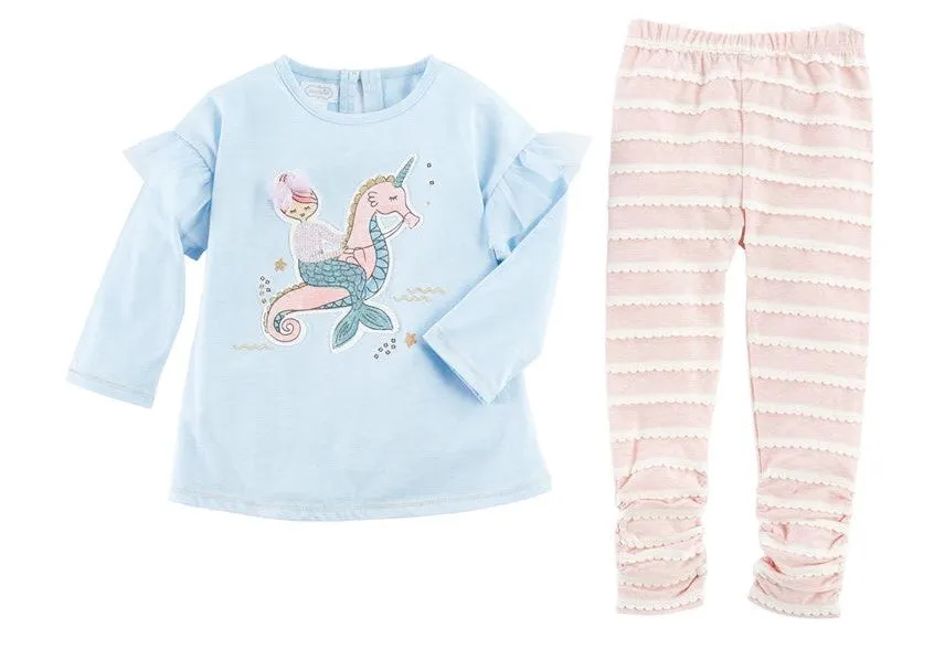 Mud Pie Mermaid Tunic & Legging Set