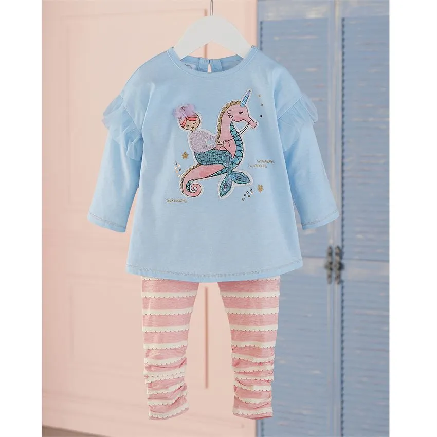 Mud Pie Mermaid Tunic & Legging Set