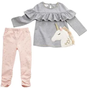 Mud Pie Unicorn Tunic & Legging Set