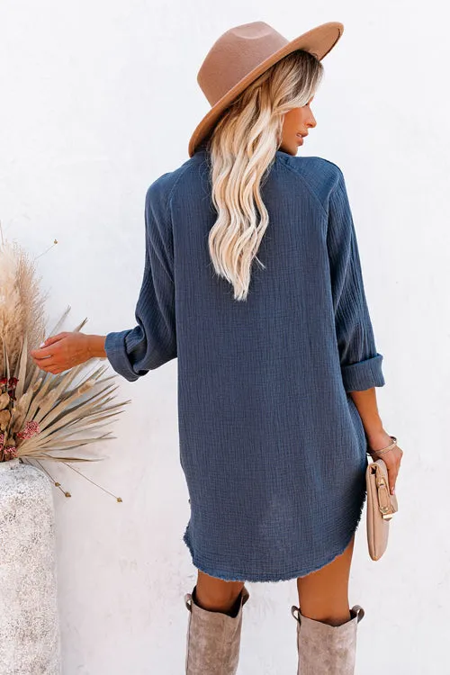 My Perfect Day Pocket Button Down Tunic - 4 Colors