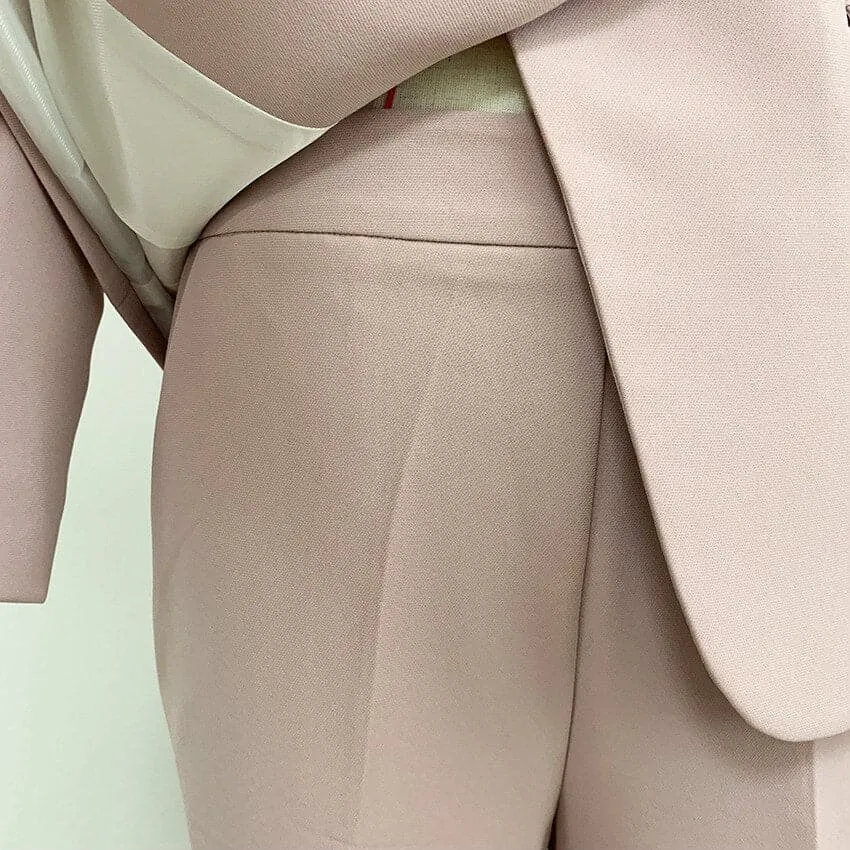 Office Ladies Blazer Pants Suit - Stylish, Comfortable, and Professional | Spring/Autumn Season Suit