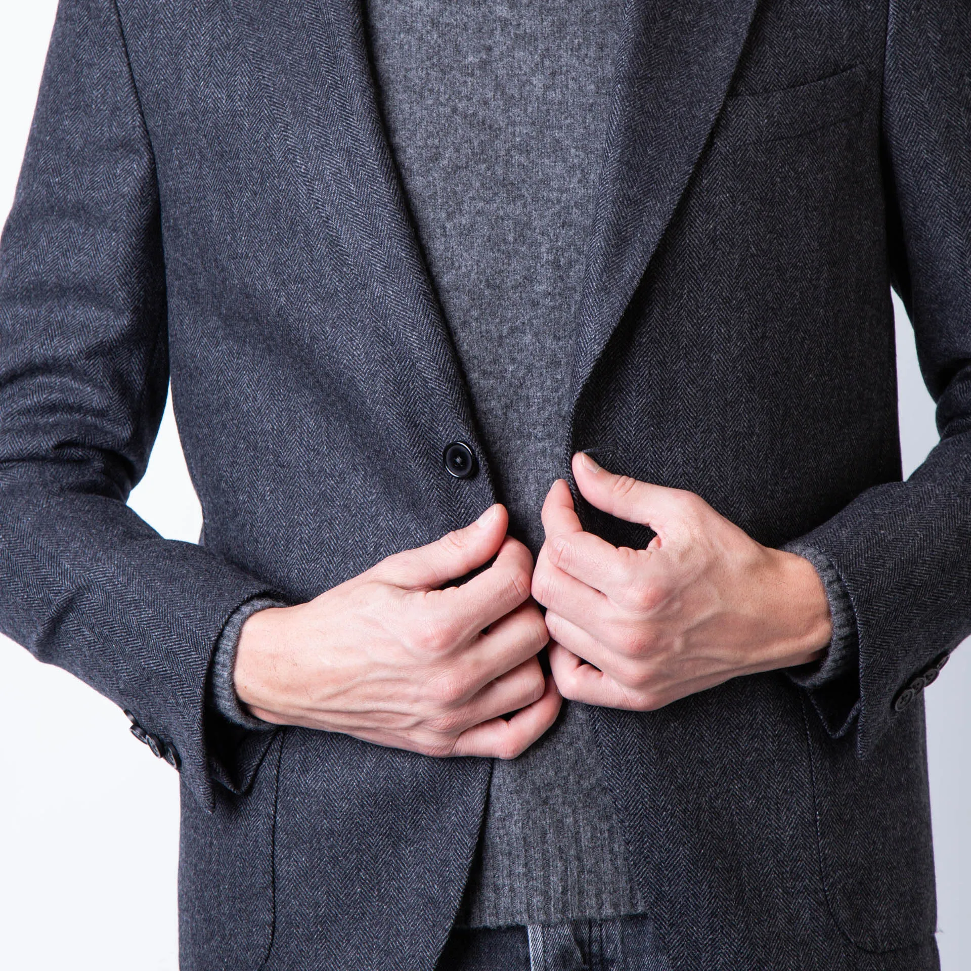 OFFICINE GENERALE BLAZER MTLG414 DARK GREY