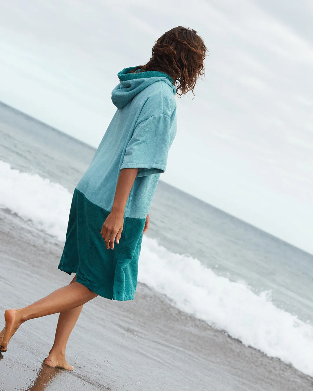 Original Poncho Towel Changing Robe - Turquoise Teal / Pacific Teal