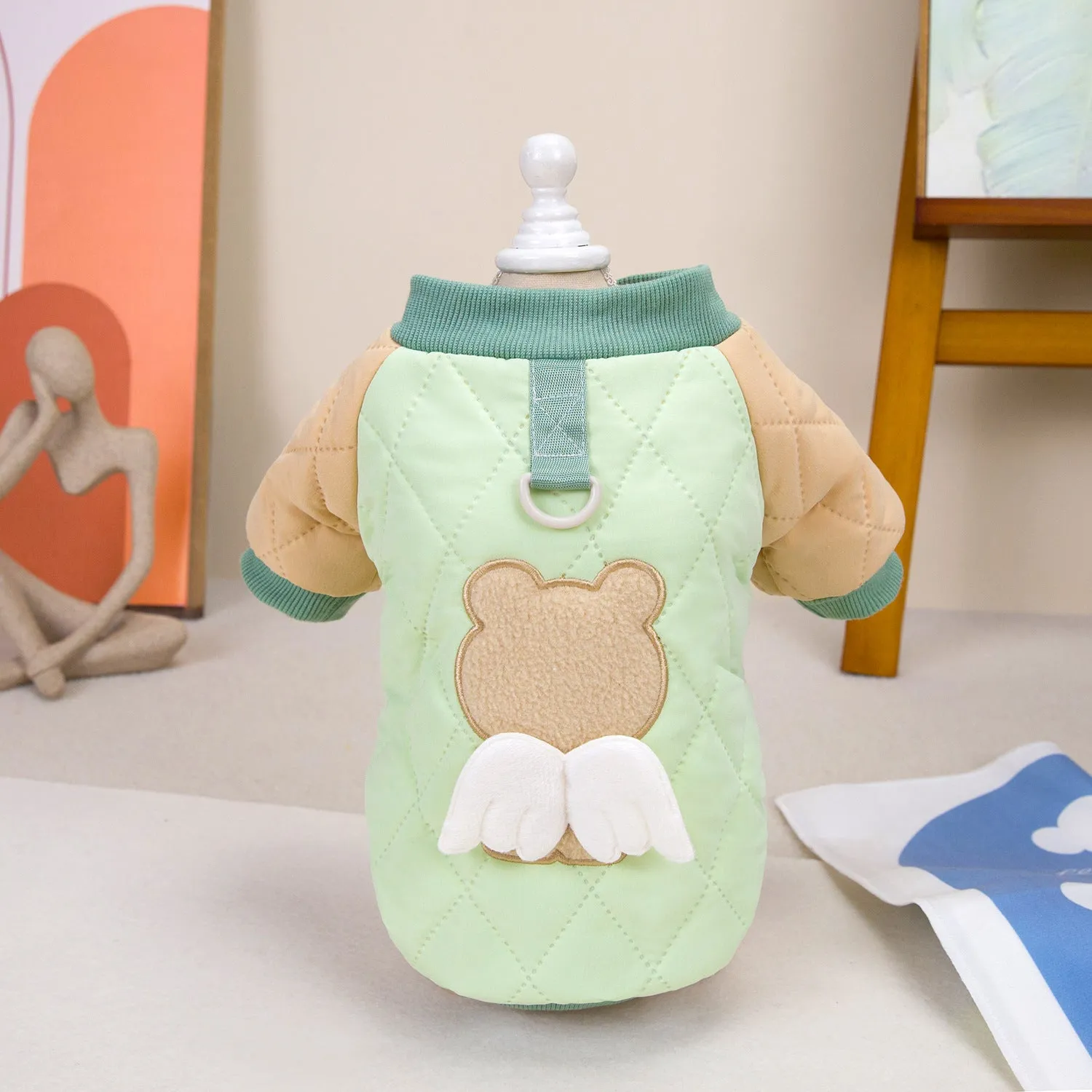 Pet Clothes | Angel Bear Cotton Coat for Dogs and Cats | 2024 New Autumn and Winter Pet Clothing