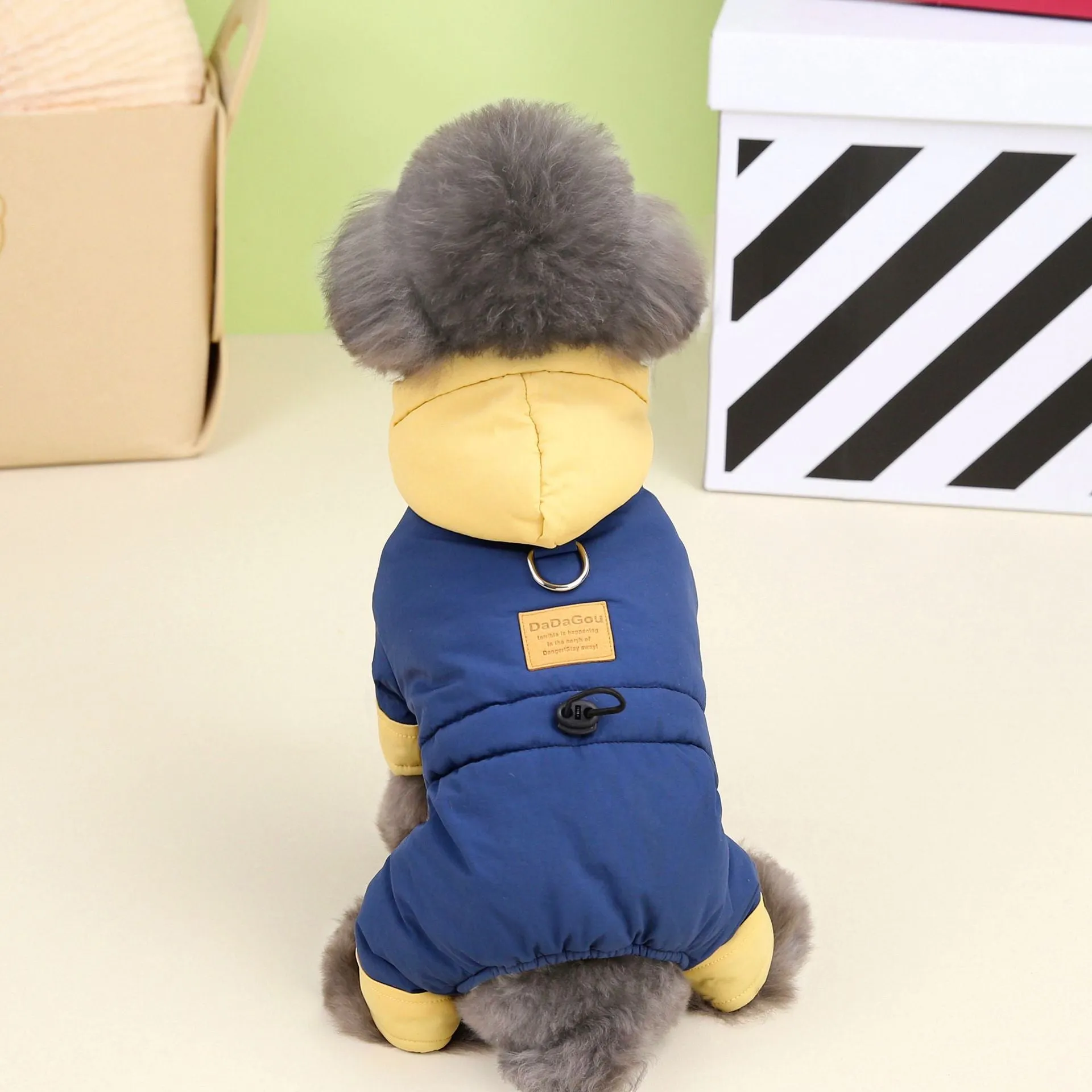 Pet Clothes | Korean Style Thickened Four-Leg Cotton Coat for Dogs | 2023 New Winter Teddy Pet Clothing