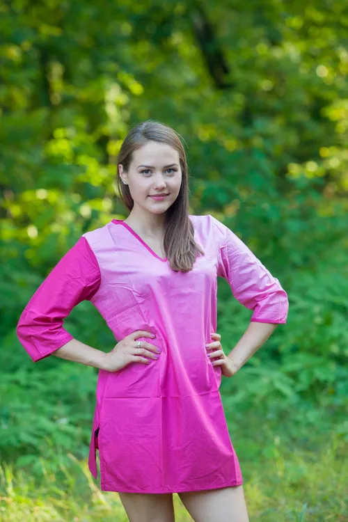 Pink Sun and Sand Style Caftan in Ombre TieDye Pattern