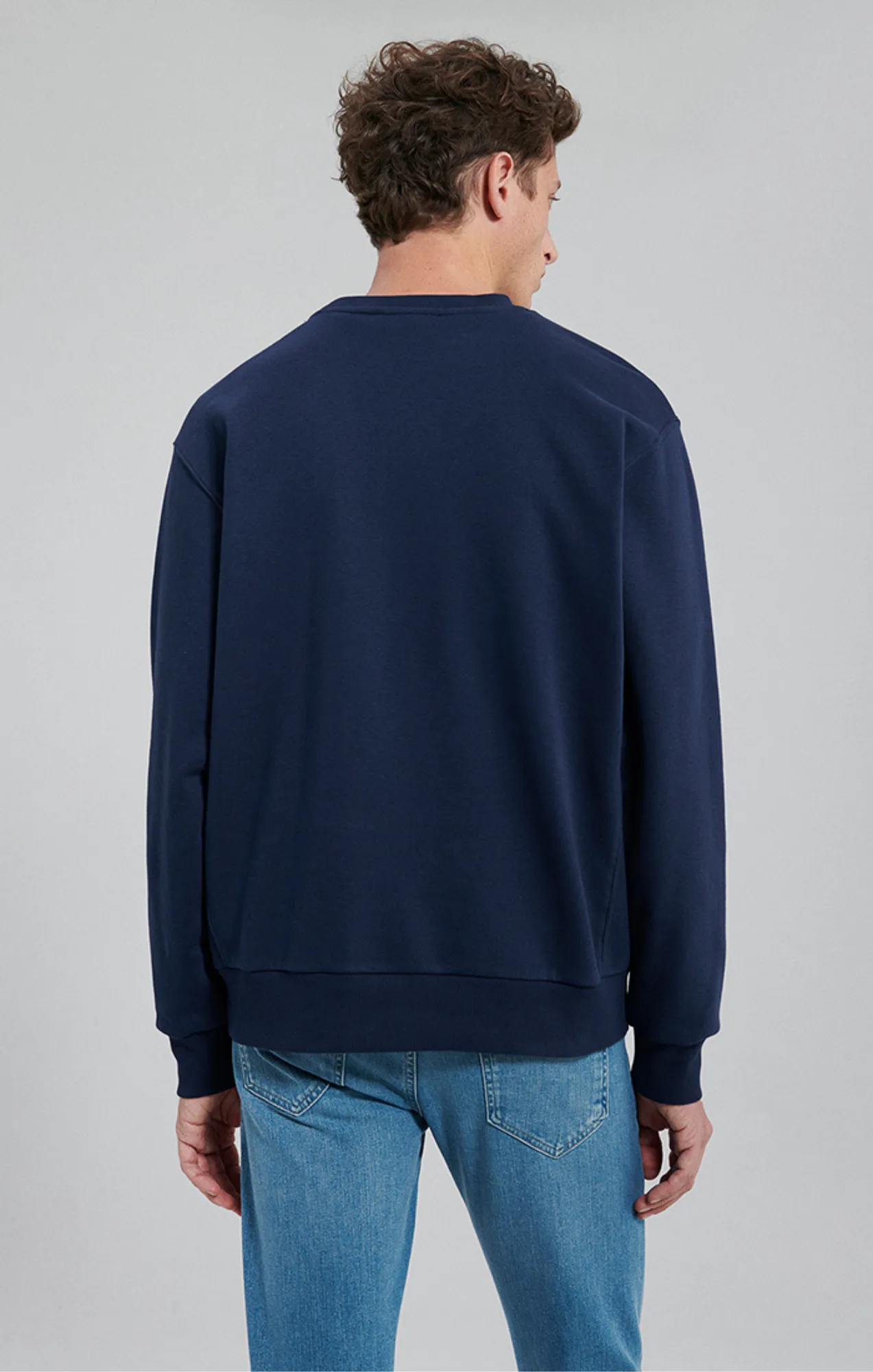 POCKET SWEATSHIRT IN NAVY BLAZER