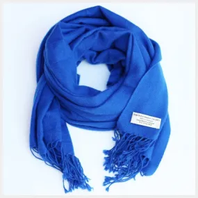 Pure Pashmina Scarf Blue