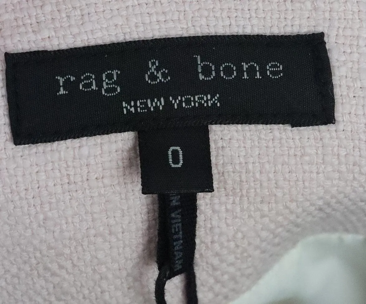 Rag & Bone Pink Cotton Jacket sz 0