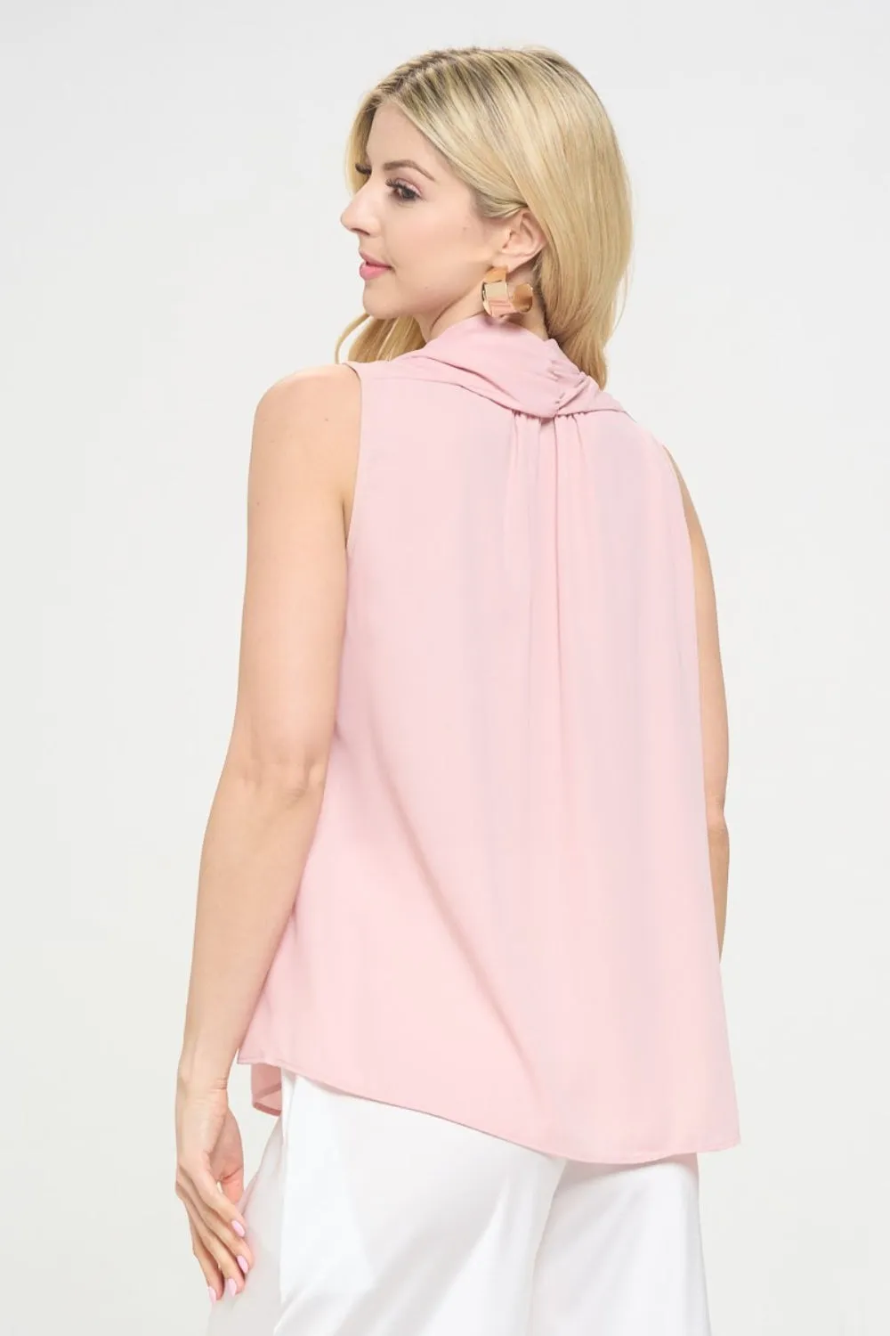 RENEE C  V-Neck Sleeveless Top