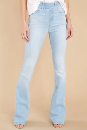 Retro Light Wash Flare Jeans