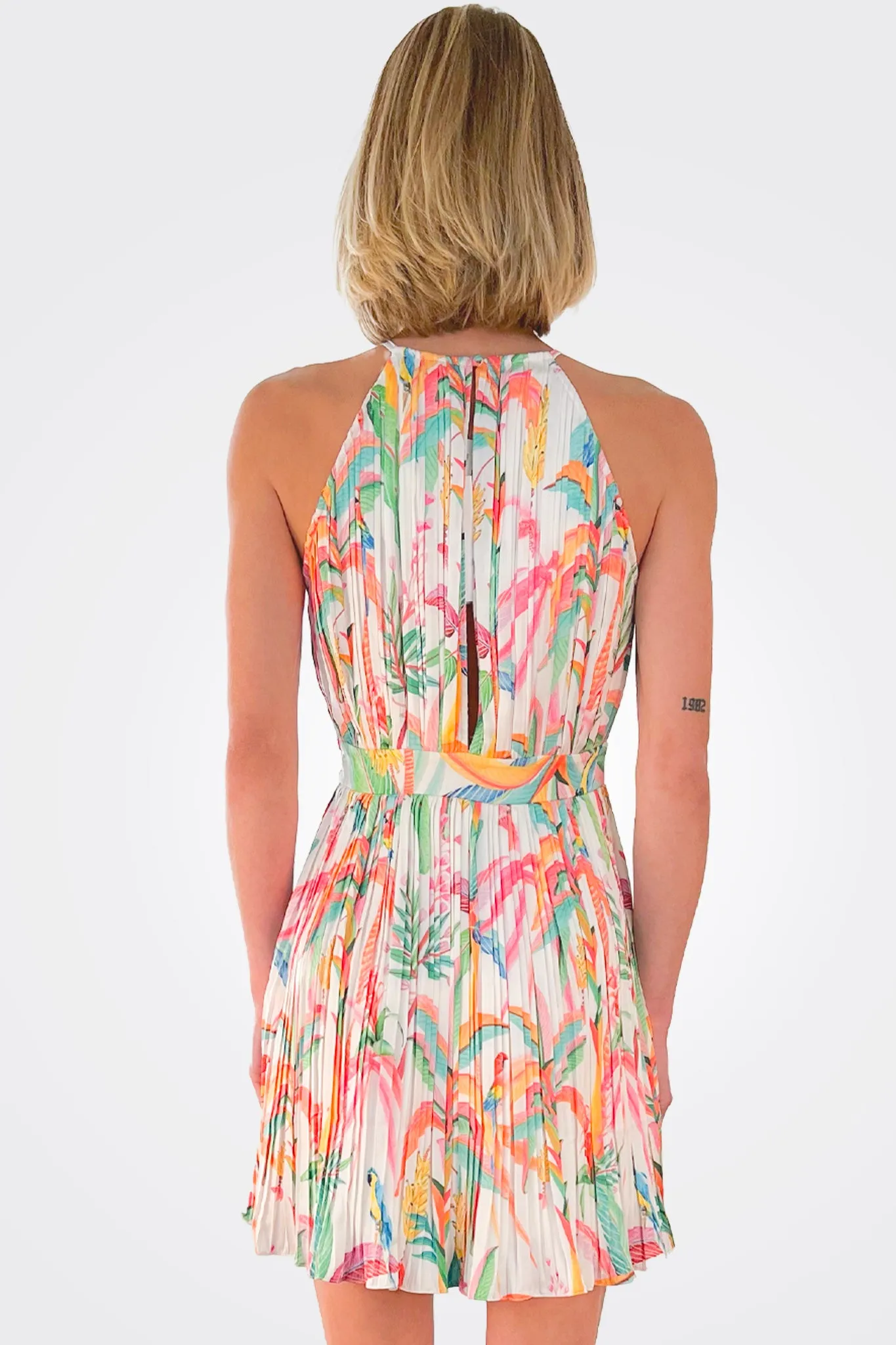 Rio Sleeveless Short Dress - Tropical