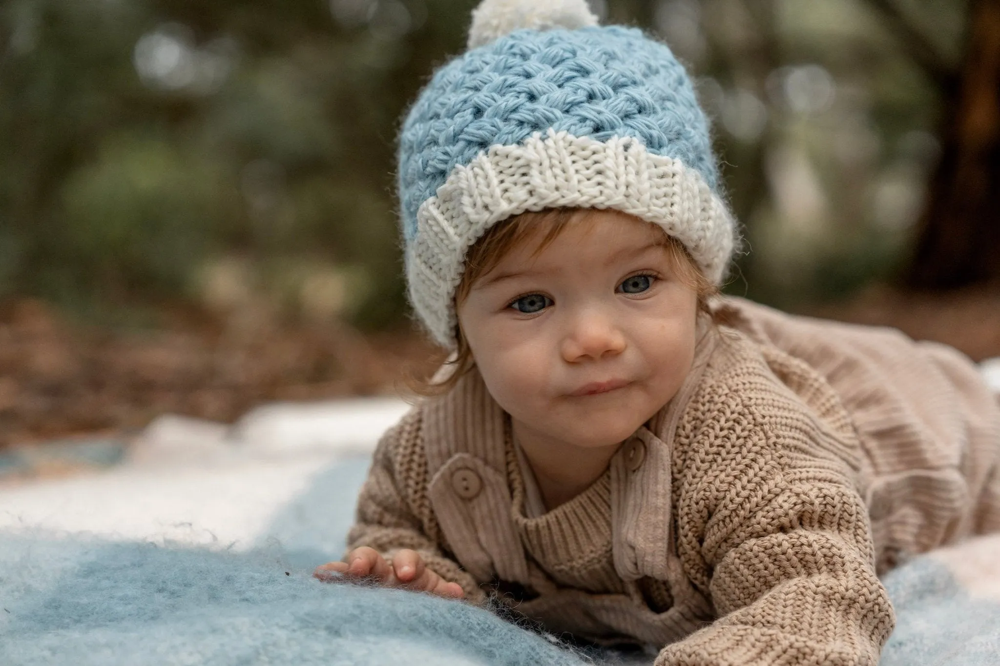 Ripples Beanie Blue