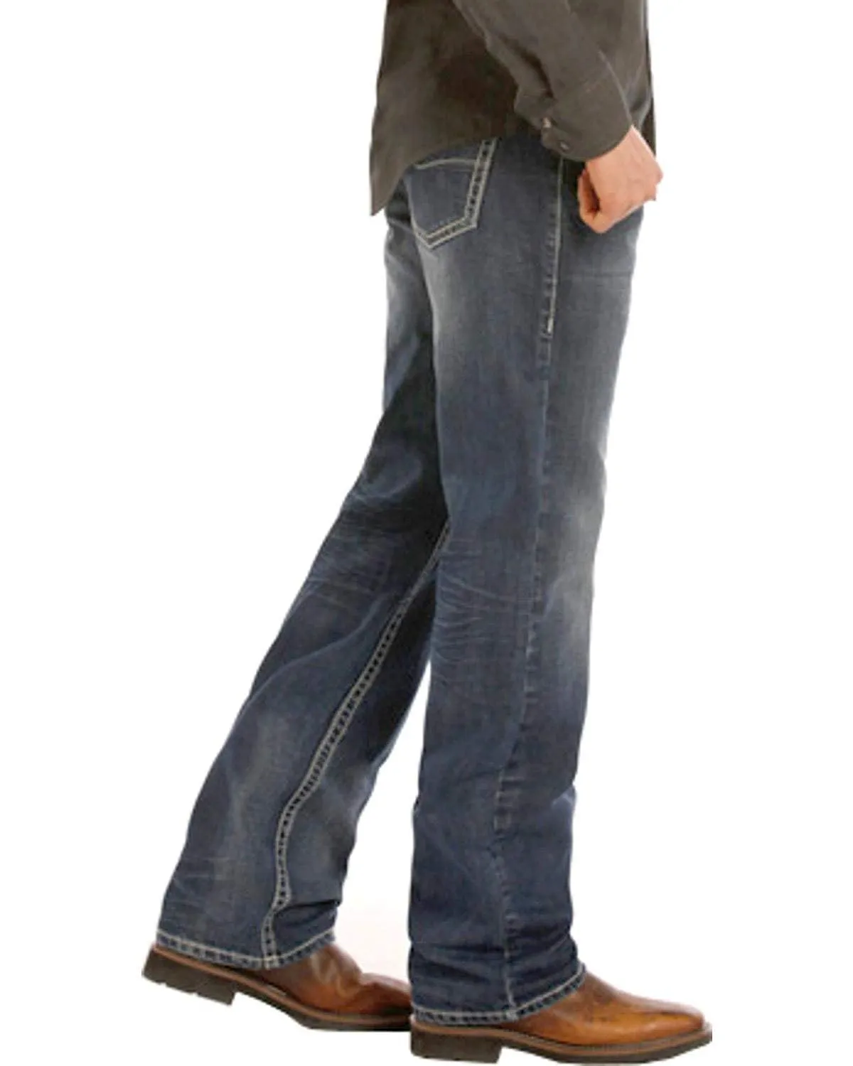 Rock and Roll Cowboy Men's Double Barrel Jeans Straight Leg - M0S9479 32x34