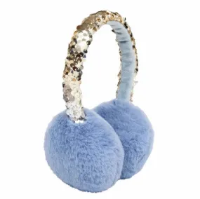 Rockahula Shimmer Sequin Earmuffs Blue