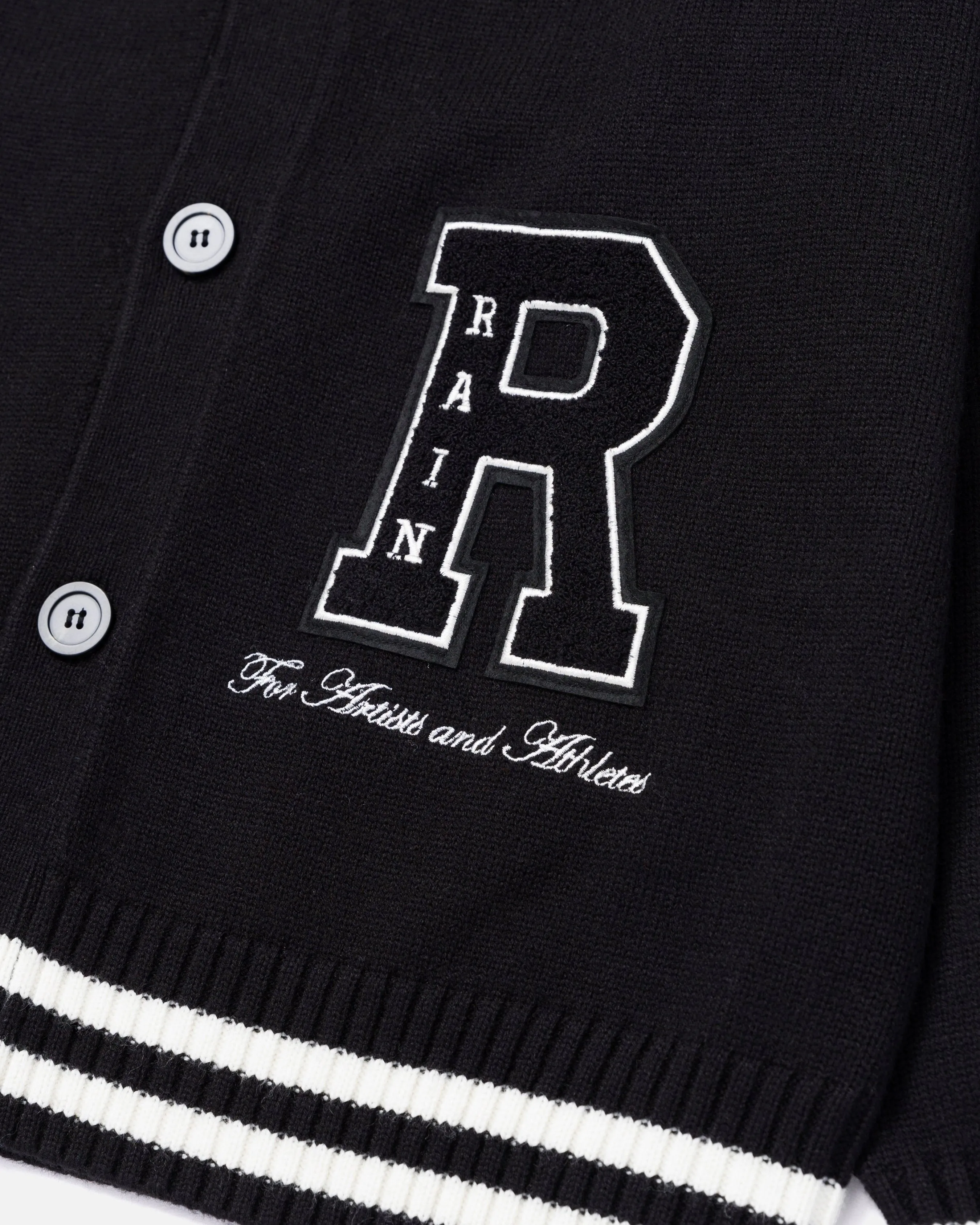 RYOKO RAIN CLASSIC CARDIGAN - BLACK