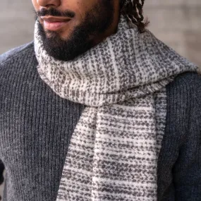 Sample Sale: Alpaca Static Boucle Scarf Grey