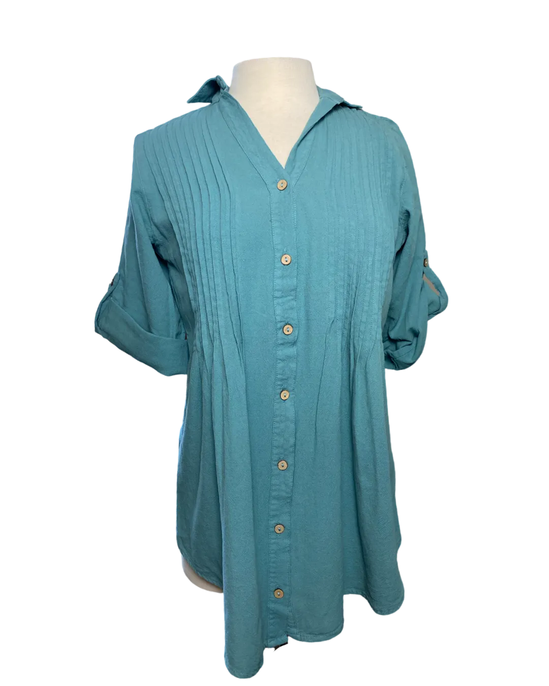 Sea Breeze Pleat Tunic Ceramic