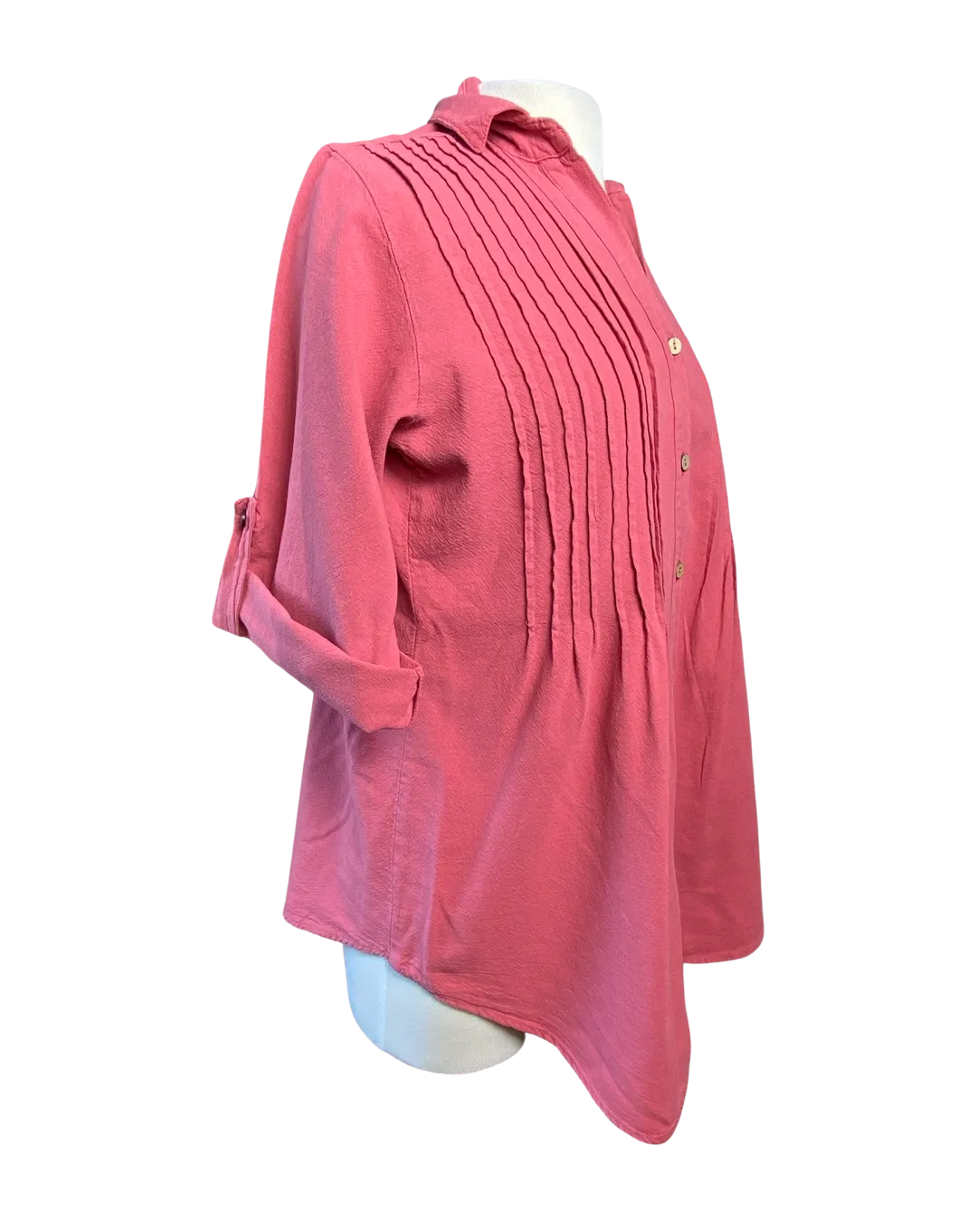 Sea Breeze Pleat Tunic Garnet