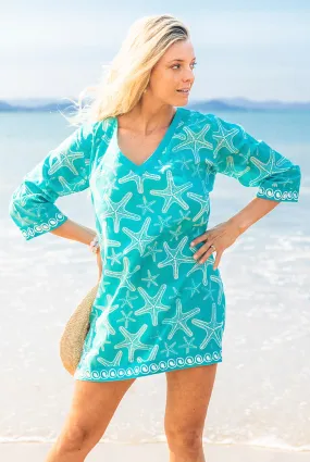 Sea Star Cotton Beach Tunic Coverup