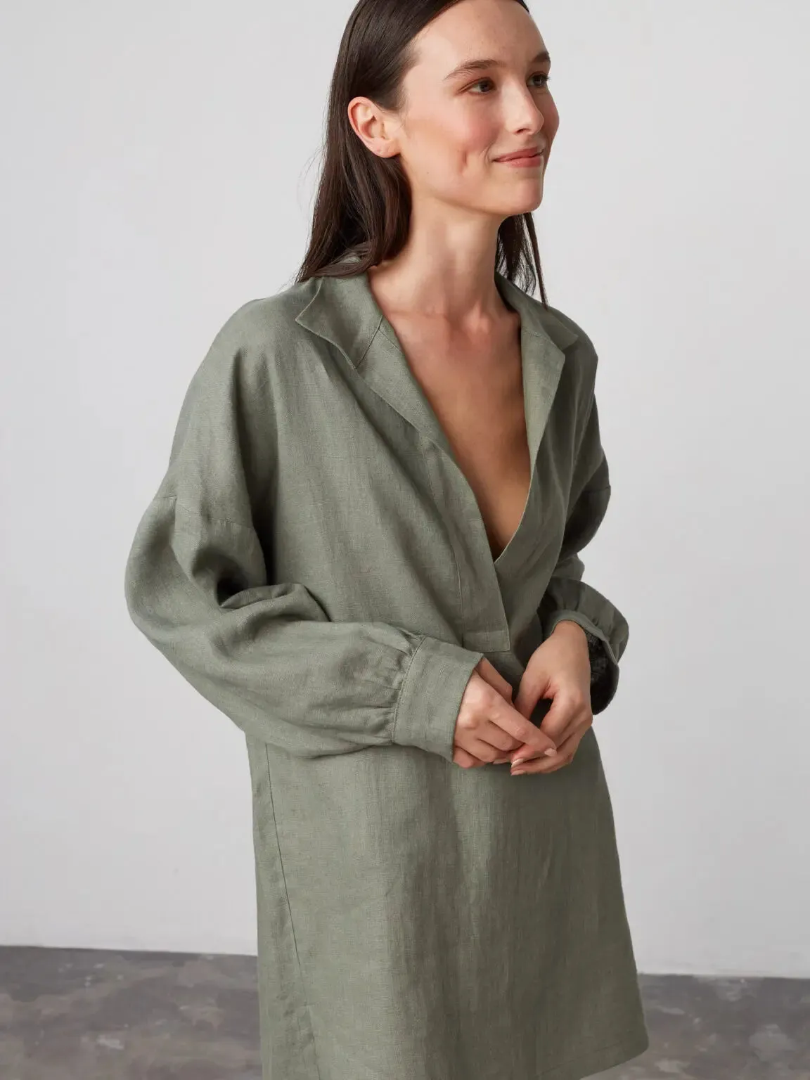 Sky Linen Tunic by Love And Confuse