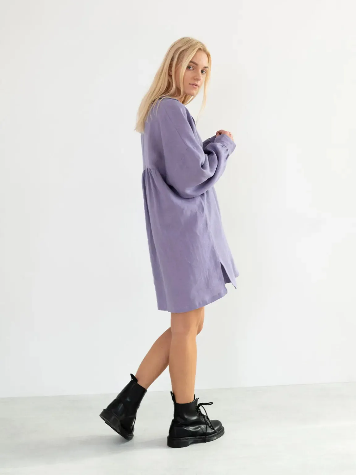 Sky Linen Tunic by Love And Confuse