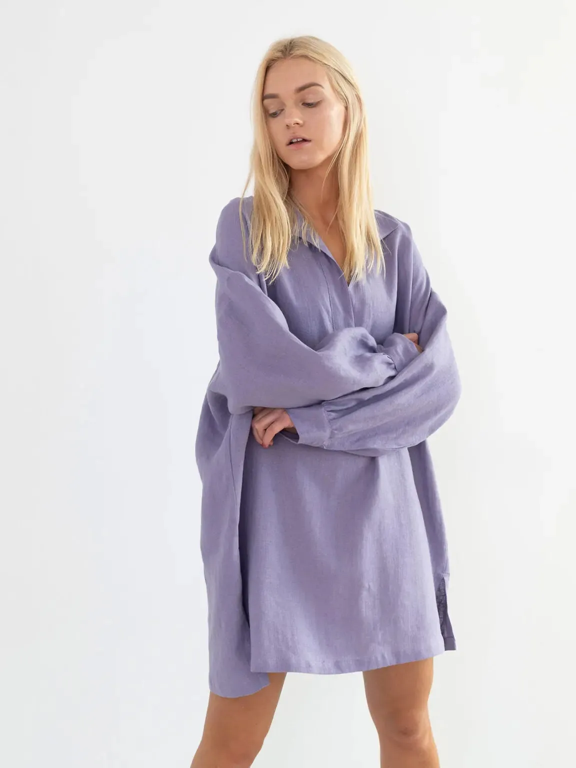 Sky Linen Tunic by Love And Confuse