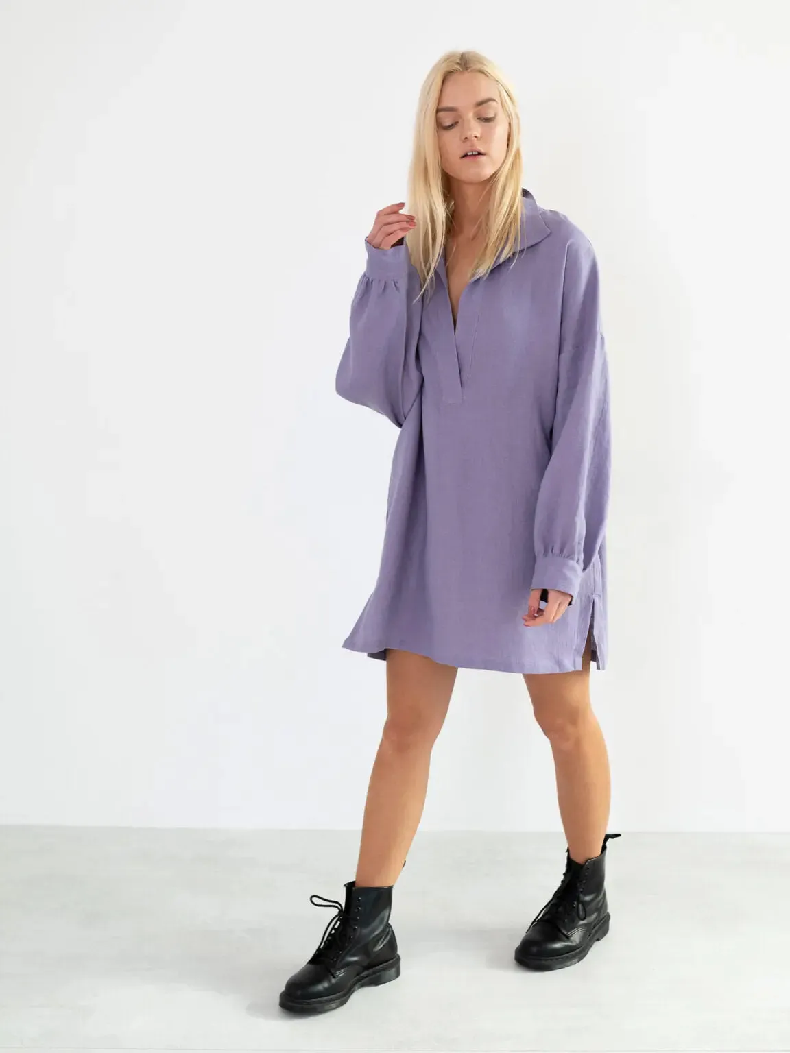 Sky Linen Tunic by Love And Confuse