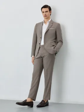 Slim Fit Premium Prince Of Wales Suit In Super Fine Wool