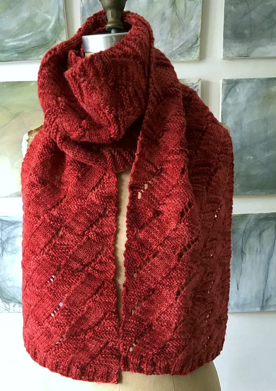 Snow Flies Scarf, Wrap, or Cowl <br/><small>knitting pattern</small>