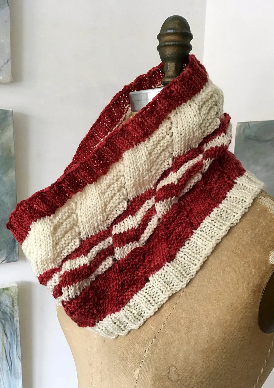 Snow Flies Scarf, Wrap, or Cowl <br/><small>knitting pattern</small>