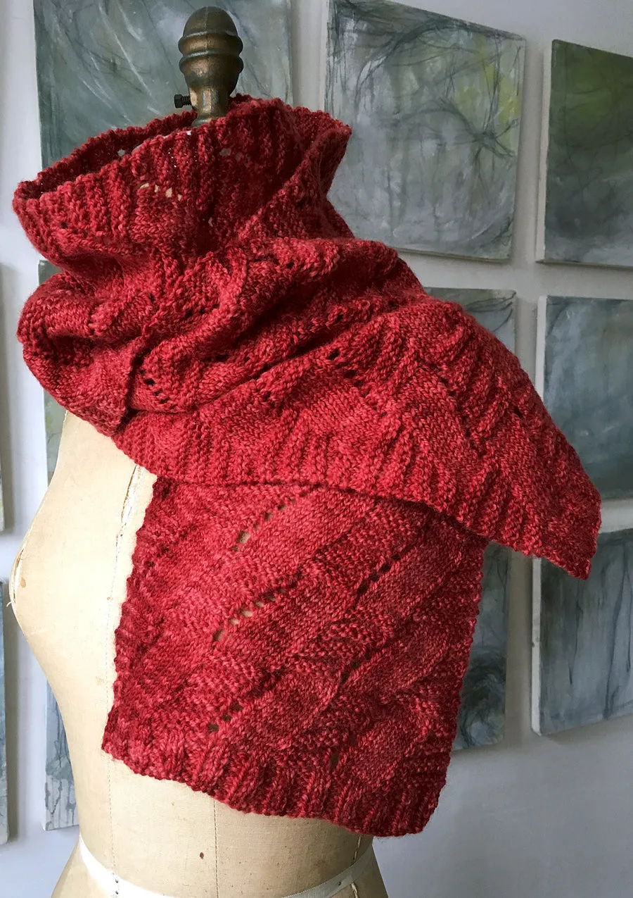 Snow Flies Scarf, Wrap, or Cowl <br/><small>knitting pattern</small>