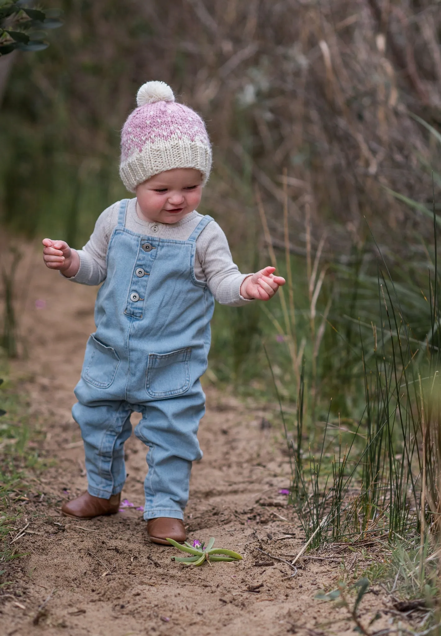 Snowflake Beanie Pink