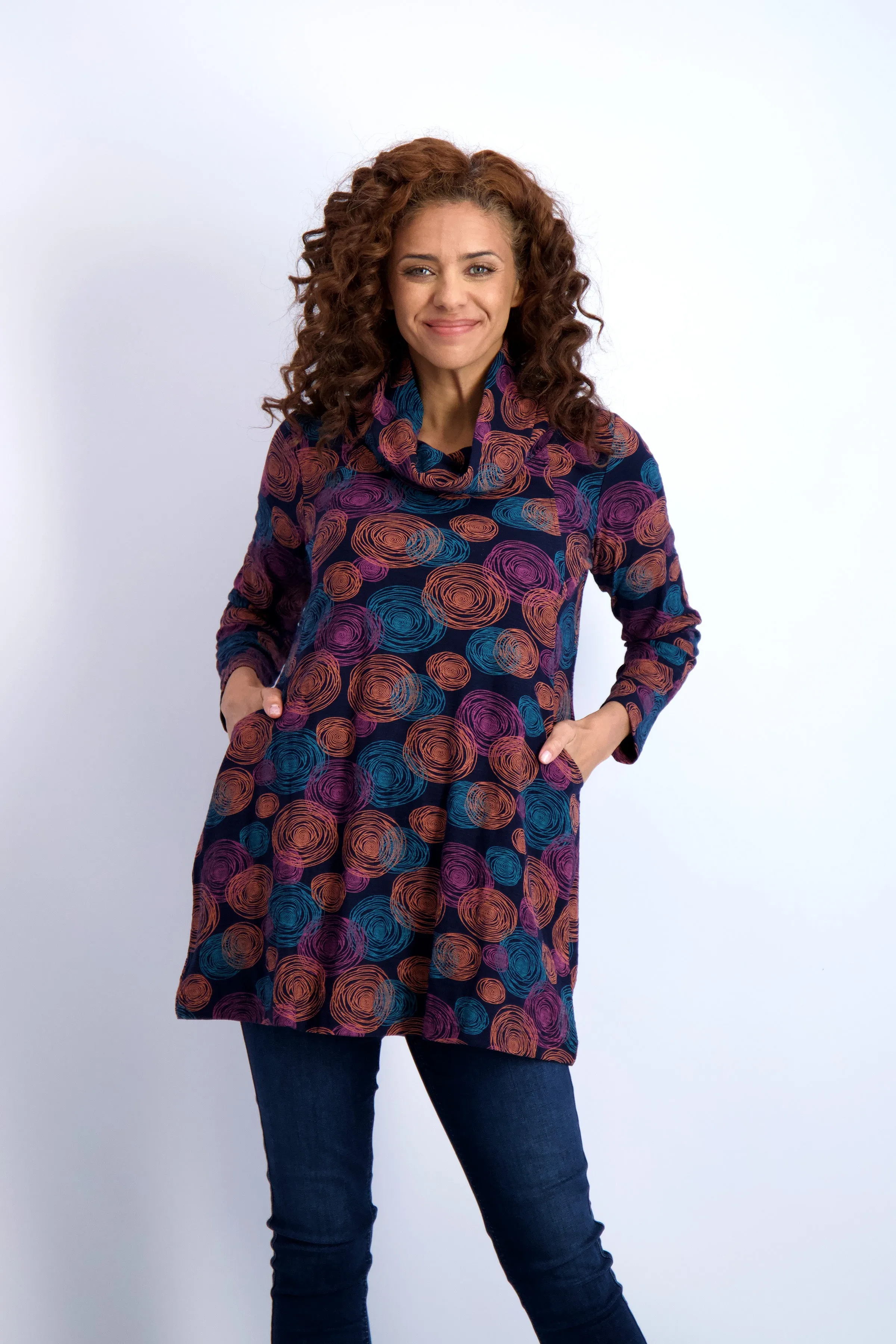 Spiral Cowl Tunic