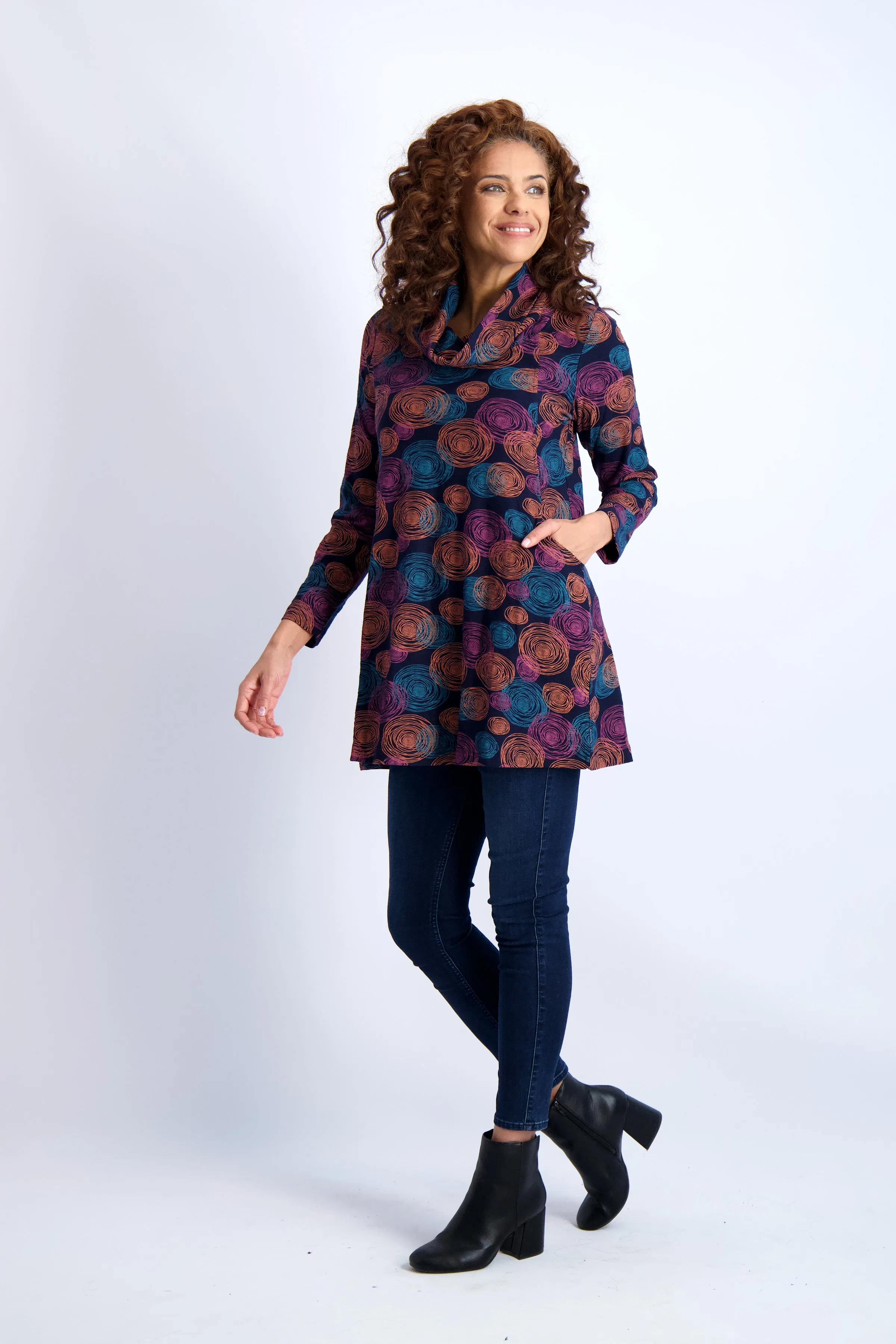 Spiral Cowl Tunic