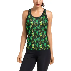 St. Patricks Day Black Women's Racerback Tank Top