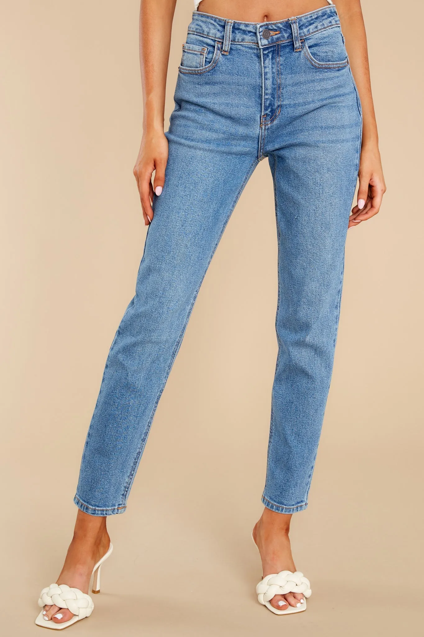 Staple Moment Medium Wash Straight Jeans