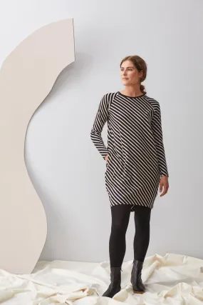 Stripe Tunic Black/Sand