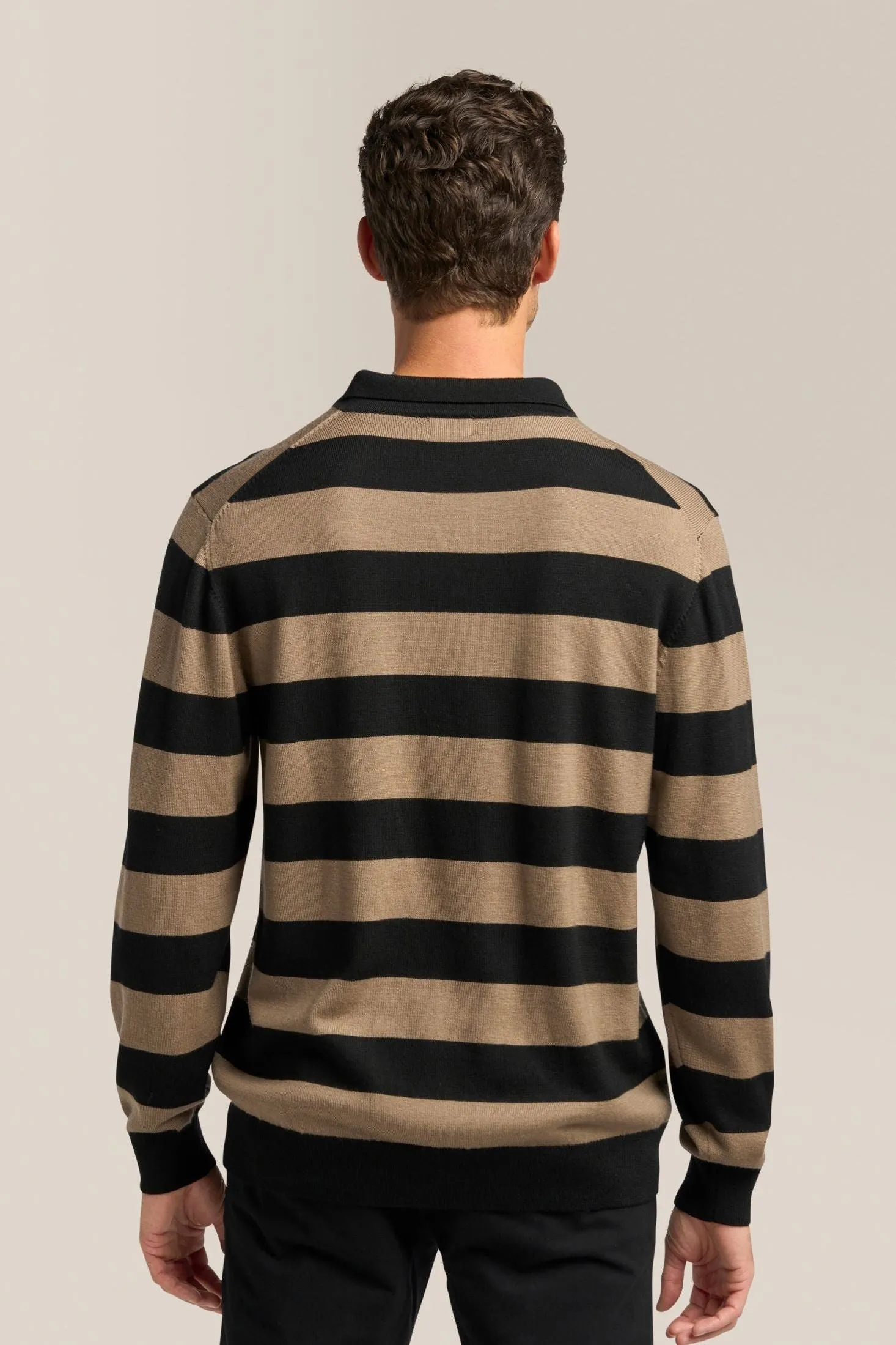 Striped Polo | Merino Wool