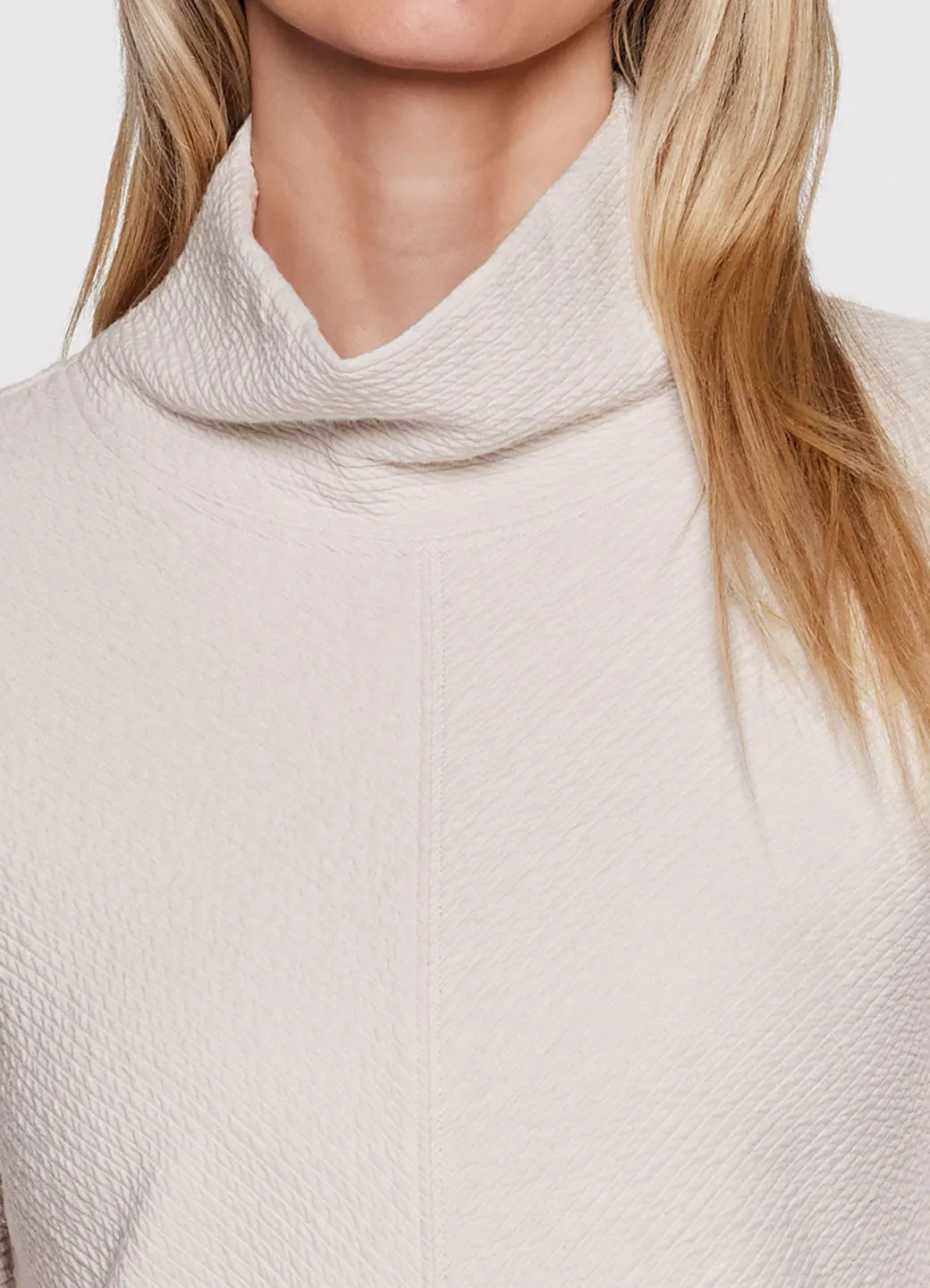 Studio Jacquard Mock Neck Pullover