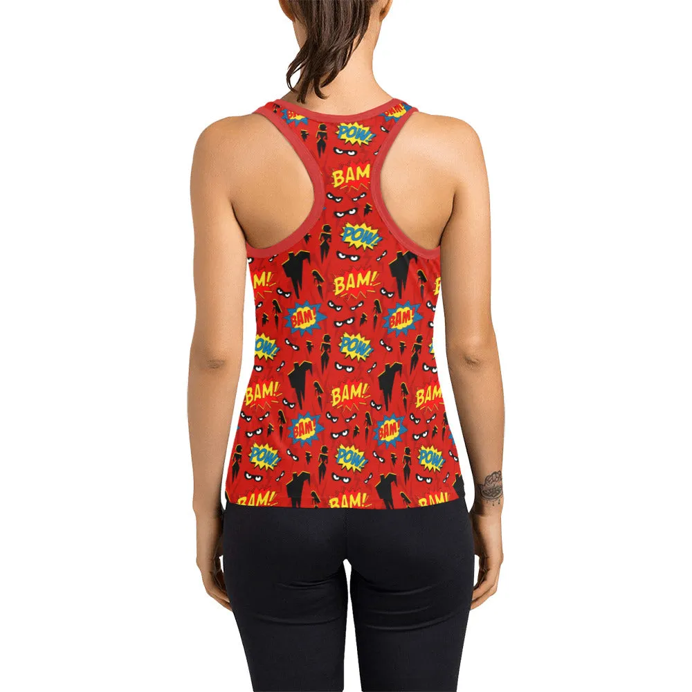 Super Heroes Women's Racerback Tank Top