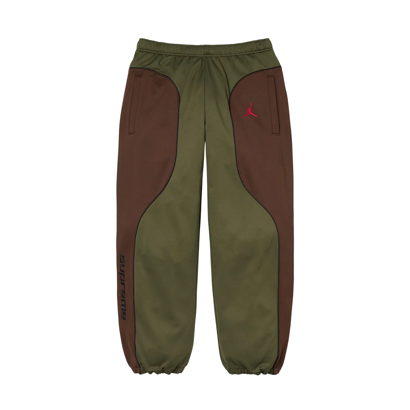 Supreme x Jordan Track Pants 'Olive/Brown'