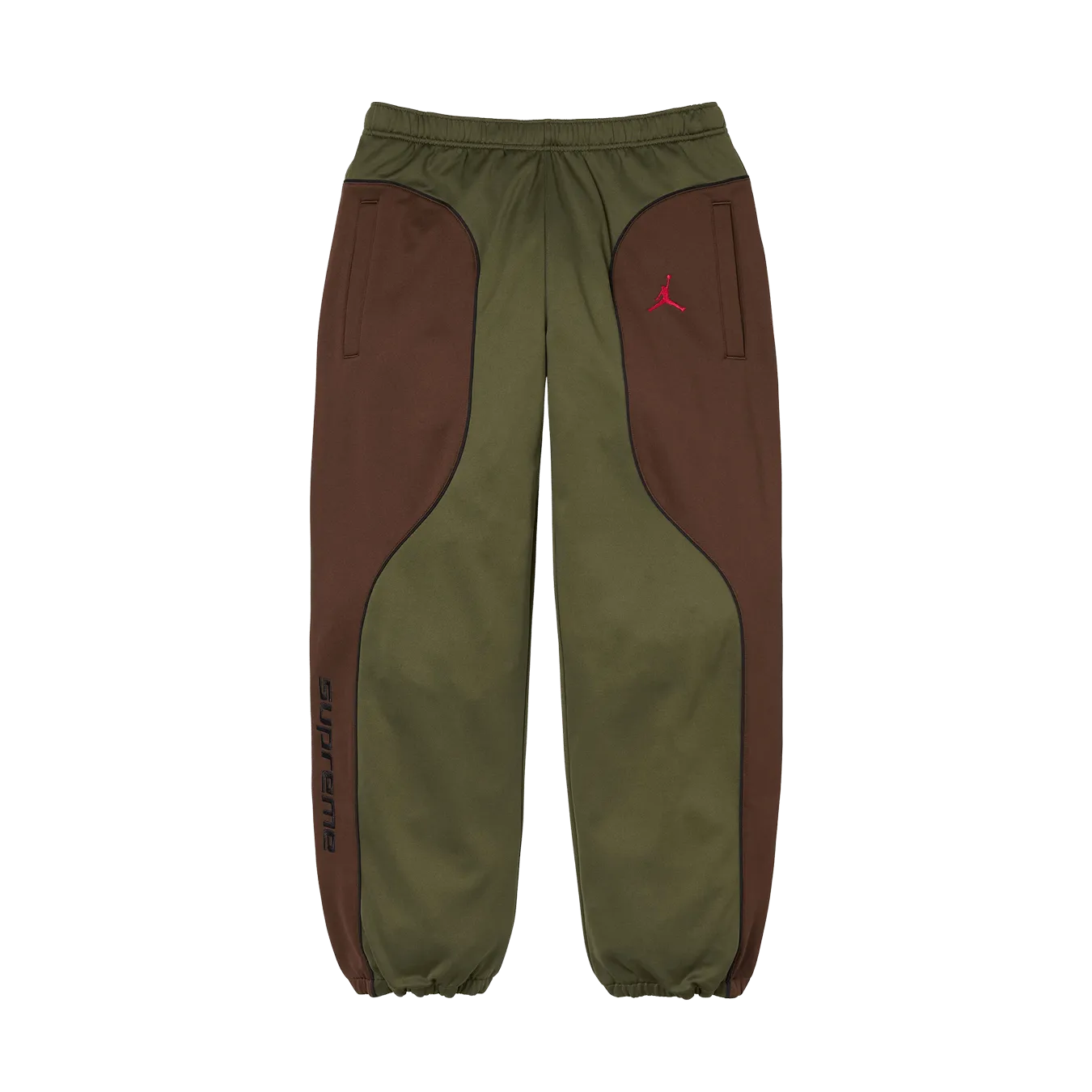 Supreme x Jordan Track Pants 'Olive/Brown'