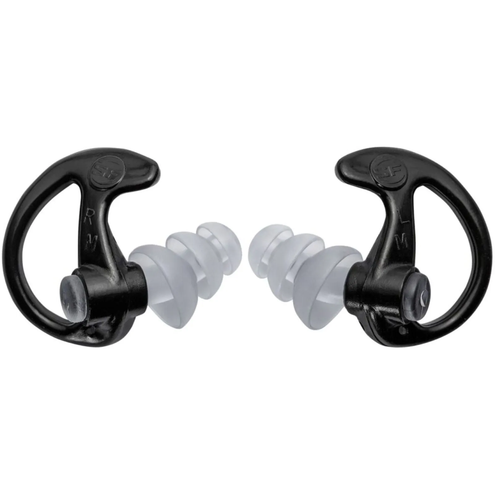 SureFire Triple Flanged Full Block Earplugs Med 25 Pr Black