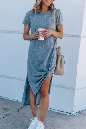 Sweet as Ever Short Sleeve Bowknot Midi Dress