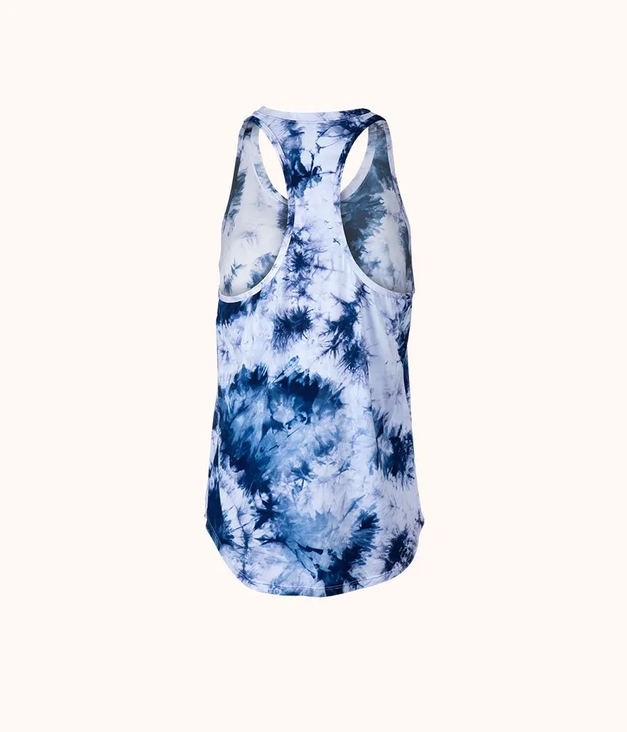 The All-Day Tie Dye Tank: Deep Blue Tie Dye